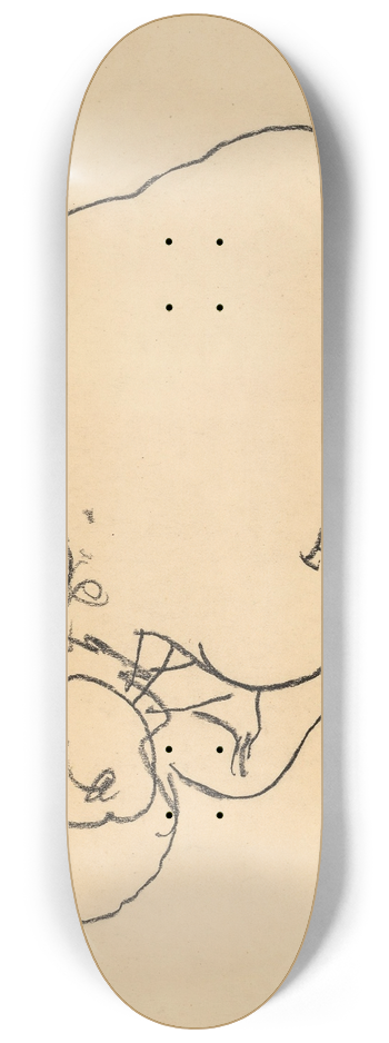 Egon Schiele - Mother and Child (Mutter und Kind) 8.25 inch art skate deck