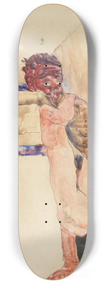 Egon Schiele - Nacktes Paar (Nude Couple) 8.25 inch art skate deck