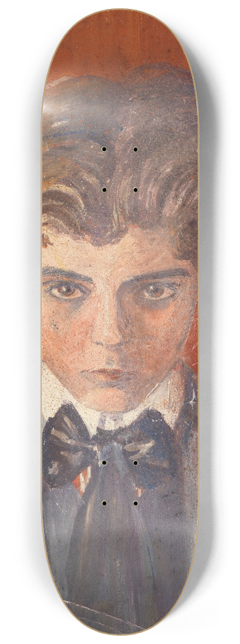 Egon Schiele - Selbstbildnis vor rotem Hintergrund 8.25 inch art skate deck
