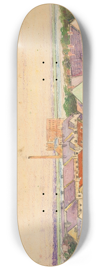 Egon Schiele - Stadtansicht 8.25 inch art skate deck