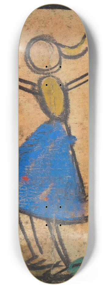 Egon Schiele - Tnzerin mit blauem Rock 8.25 inch art skate deck