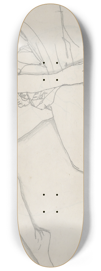 Egon Schiele - Weiblicher Akt 8.25 inch art skate deck