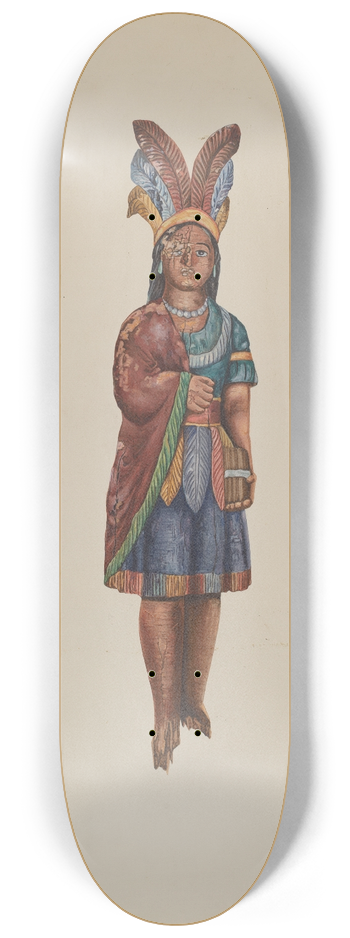 Einar Heiberg - Cigar Store Indian 8.25 inch art skate deck