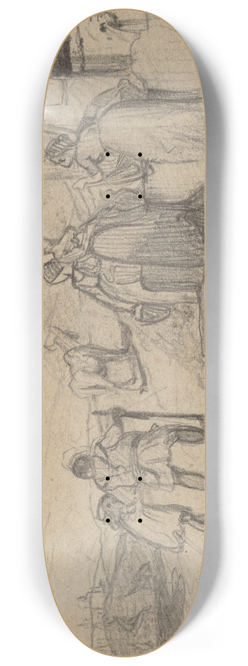 Elihu Vedder - Father and Son 8.25 inch art skate deck