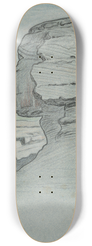 Elihu Vedder - The Sphinx, Egypt 8.25 inch art skate deck