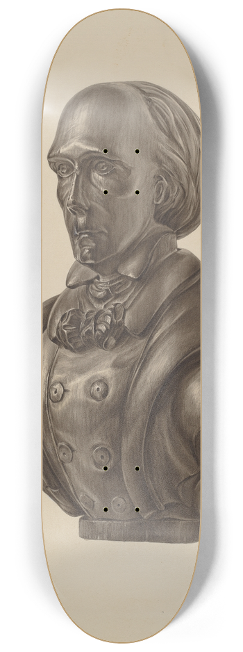 Elisabeth Fulda - Bust of Henry Clay 8.25 inch art skate deck
