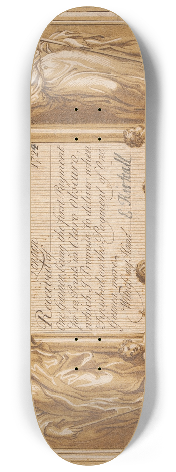 Elisha Kirkall - Receipt Ticket 8.25 inch art skate deck