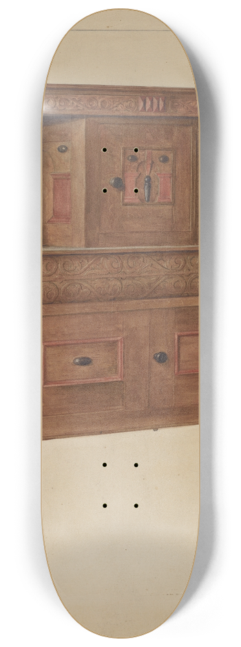 Elizabeth Curtis - Press Cupboard 8.25 inch art skate deck