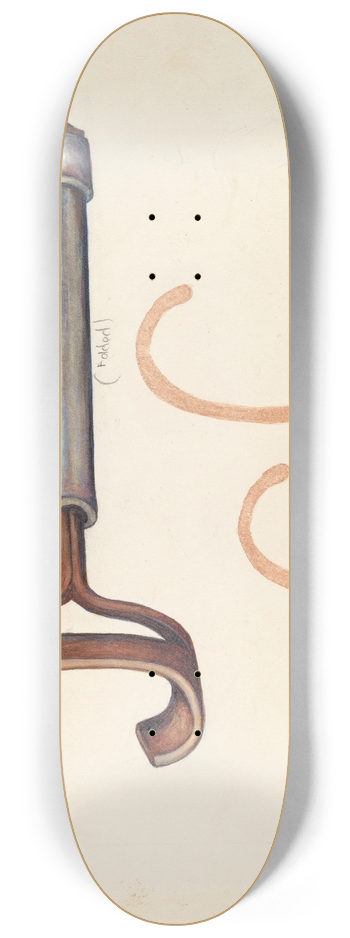Elizabeth Johnson - Branding Iron 8.25 inch art skate deck