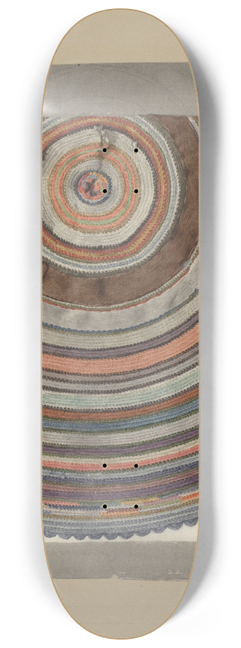 Elizabeth Moutal - Shaker Circular Rug 8.25 inch art skate deck