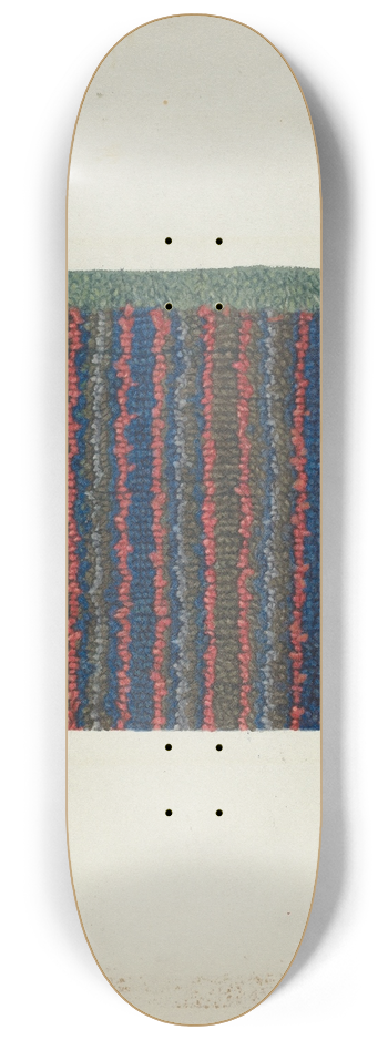 Elizabeth Moutal - Shaker Rug Material 8.25 inch art skate deck