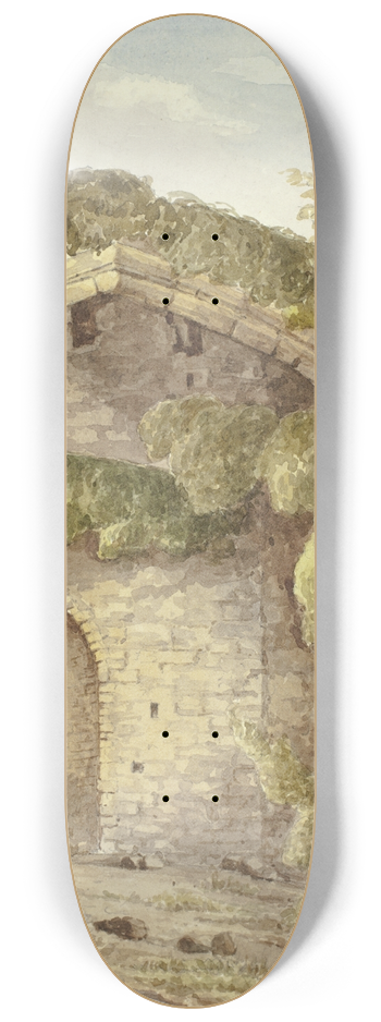 Elizabeth Murray - Interior of Conway Castle 8.25 inch art skate deck