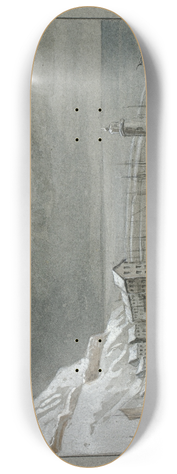 Elizabeth Murray - Snow Storm, Scarbro 8.25 inch art skate deck