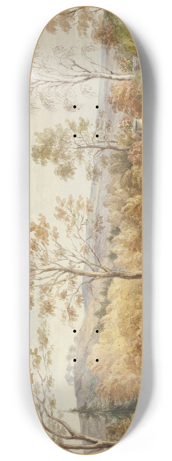 Elizabeth Murray - Terrace at Wentworth Castle 8.25 inch art skate deck