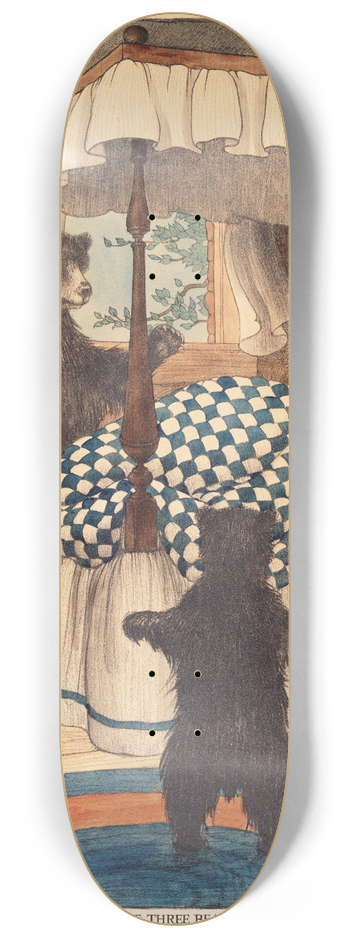 Elizabeth Tyler Wolcott - The Three Bears 8.25 inch art skate deck