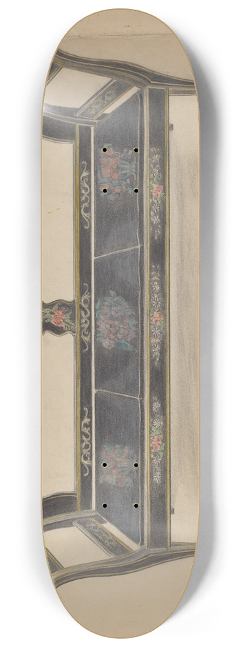 Ella Josephine Sterling - Black Painted Settee 8.25 inch art skate deck