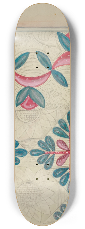 Ella Josephine Sterling - Patchwork Quilt 8.25 inch art skate deck