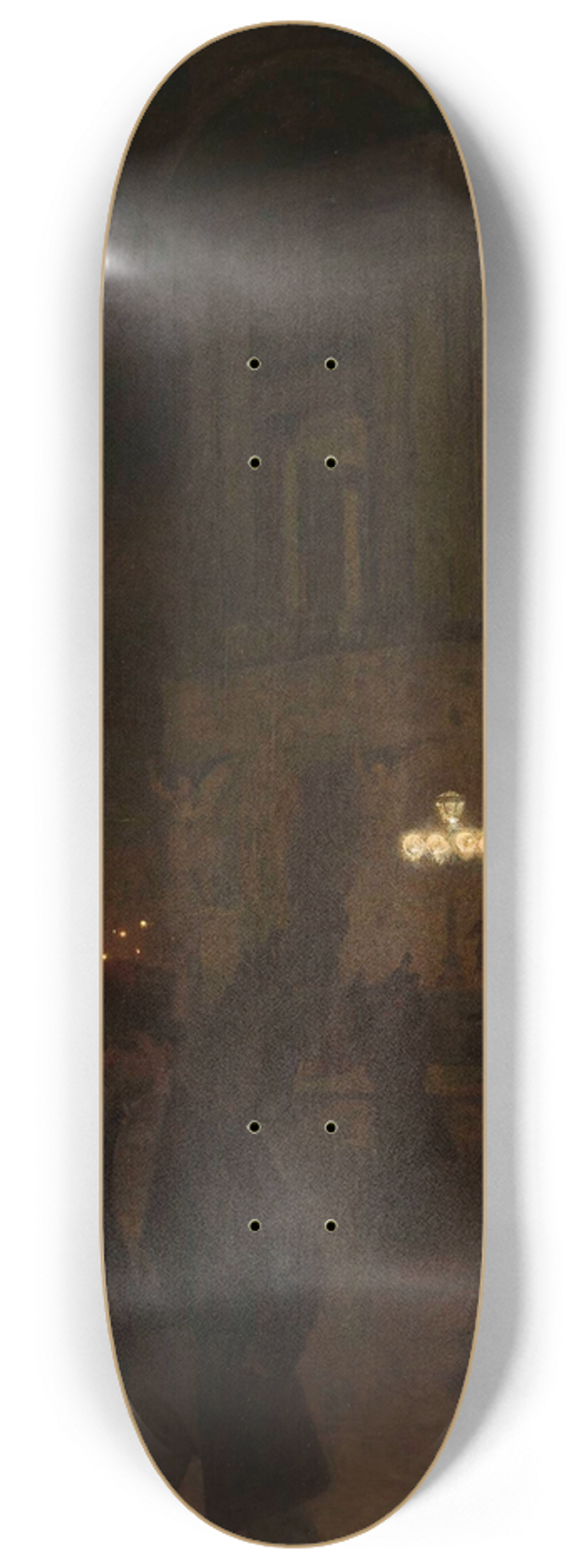 Aleksander Gierymski - Paris Opera at night 8.25 inch art skate deck
