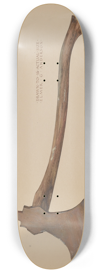 Elmer G. Anderson - Firemans Axe 8.25 inch art skate deck