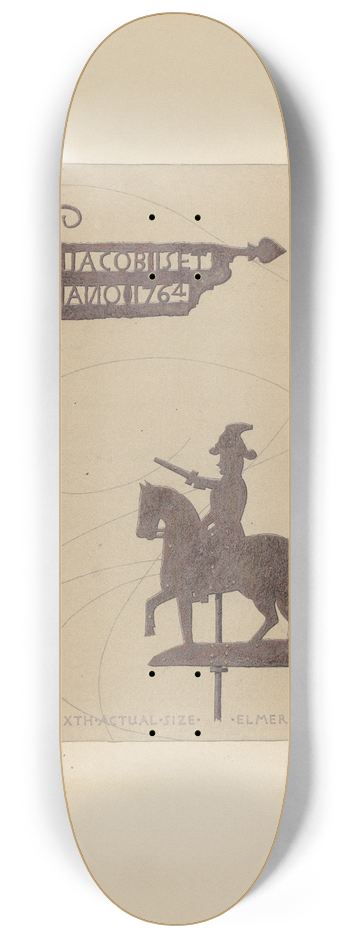 Elmer G. Anderson - Two Weather Vanes 8.25 inch art skate deck