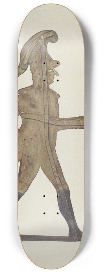Elmer R. Kottcamp - Weather Vane  Count Casimir Pulaski 8.25 inch art skate deck