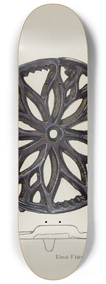 Elmo Fleming - Iron Stand 8.25 inch art skate deck
