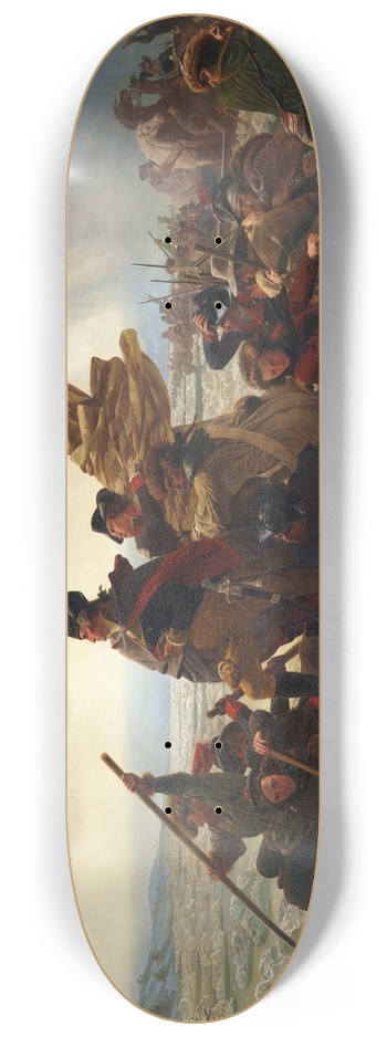 Emanuel Gottlieb Leutze - Washington Crossing the Delaware 8.25 inch art skate deck