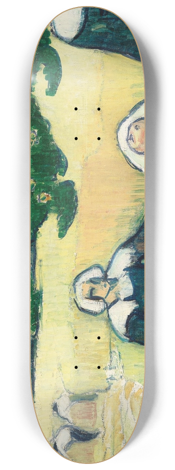 Emile Bernard - Bretonnes dans un champ ou La moisson 8.25 inch art skate deck