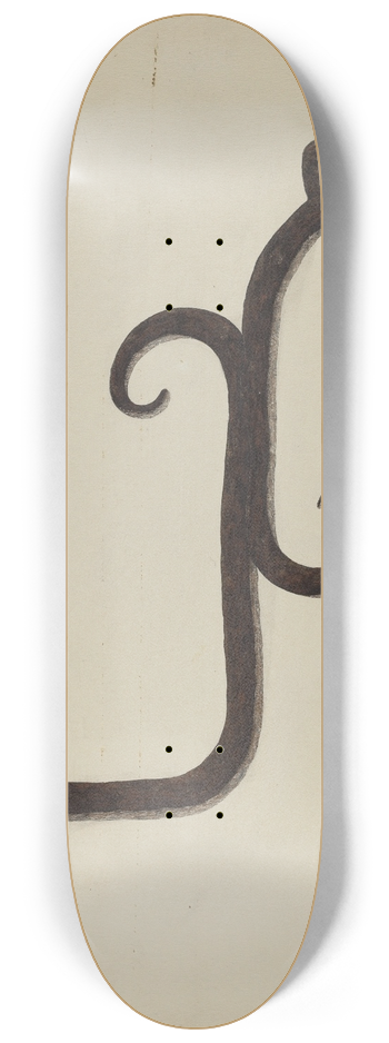 Emile Cero - Hand Wrought Iron Candlestick 8.25 inch art skate deck