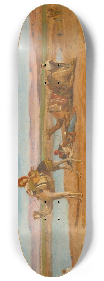 Frederick Goodall - Waiting For The Dahabeah 8.25 inch art skate deck