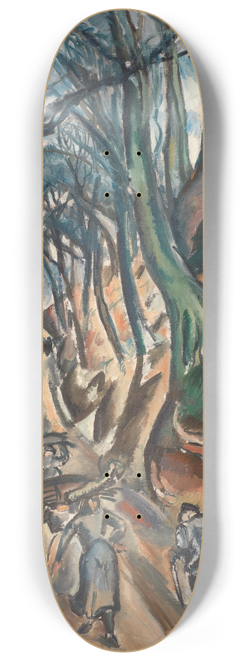 Emile Othon Friesz - The Sunken Road in Winter 8.25 inch art skate deck
