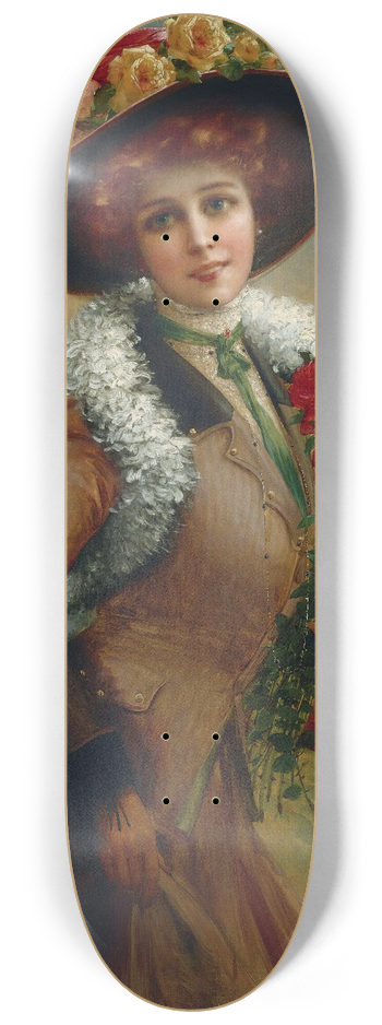 Emile Vernon - Lovely As A Rose 8.25 inch art skate deck