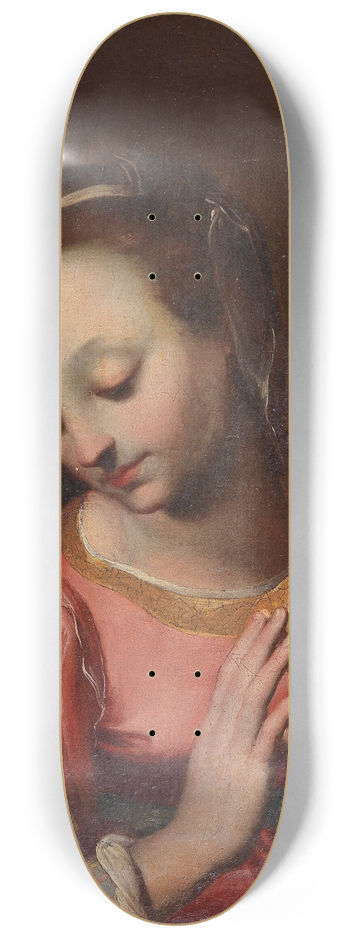 Emilian School - Madonna in prayer 8.25 inch art skate deck