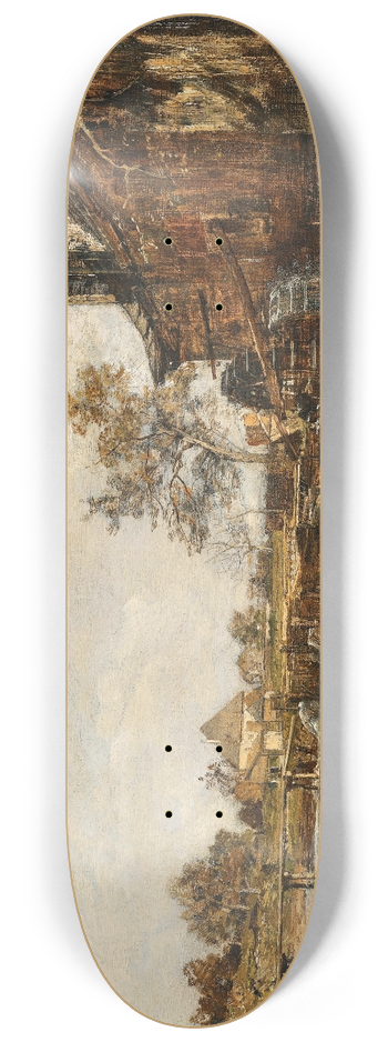 Emil Jakob Schindler - Mhle in Goisern 8.25 inch art skate deck