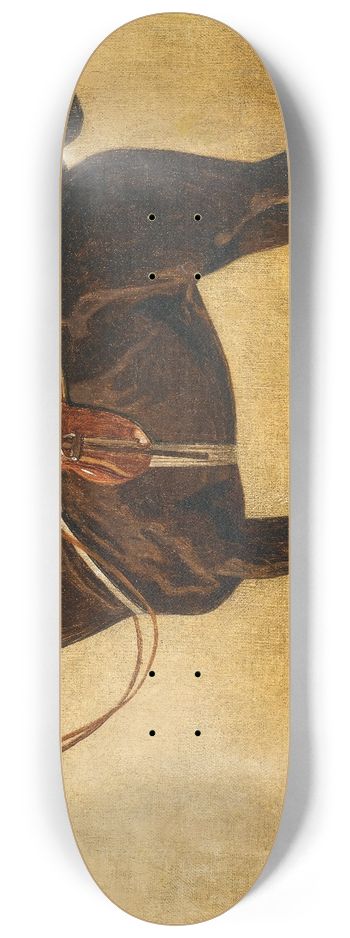Emil Volkers - A Bay Horse in a Stable 8.25 inch art skate deck