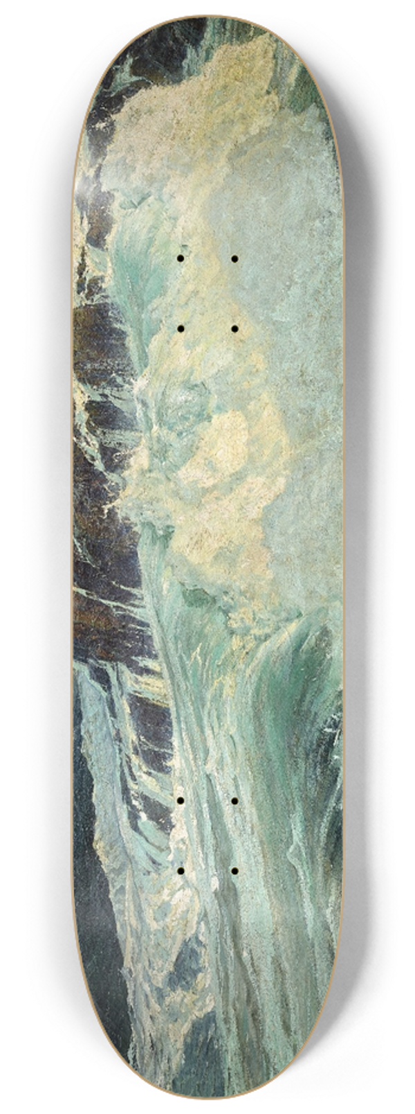 Frederick Judd Waugh - Roaring Main, 1909 8.25 inch art skate deck