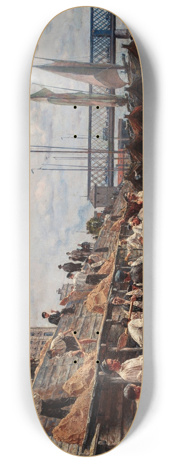Aleksander Gierymski - Sand workers 8.25 inch art skate deck