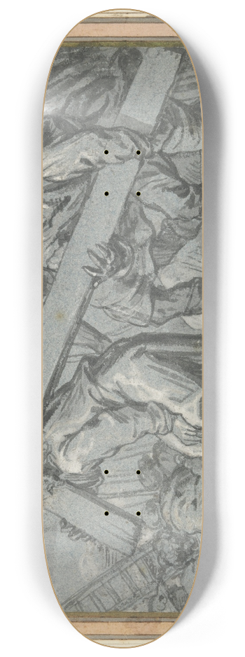 Erasmus Quellinus the younger - Christ Carrying theCross 8.25 inch art skate deck