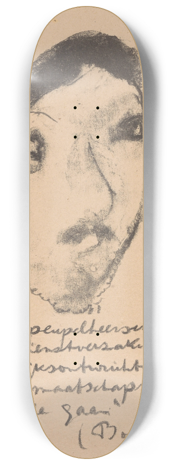 Erich Wichmann - Karikatuur van Gerard Bolland 8.25 inch art skate deck