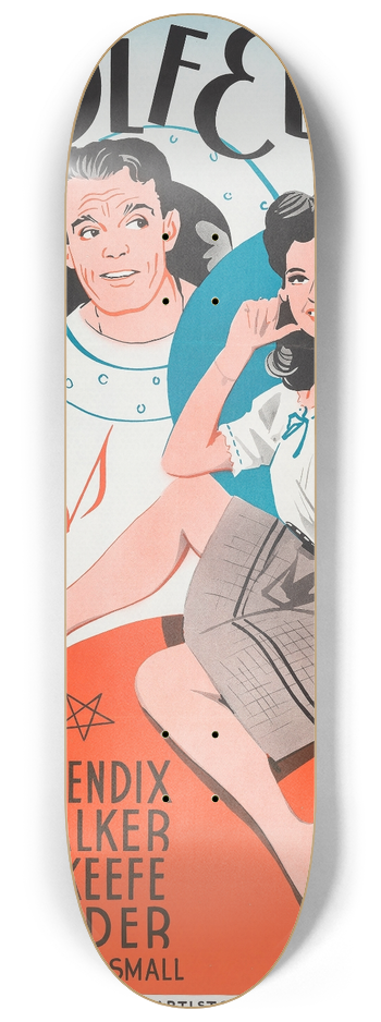 Eric Rohman - Abroad with Two Yanks 8.25 inch art skate deck