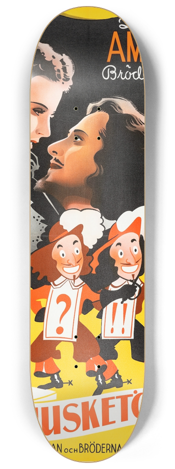 Eric Rohman - The Three Musketeers 8.25 inch art skate deck