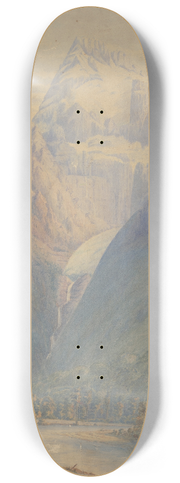 Ernest Arthur Chapman - Mount Tutoko 8.25 inch art skate deck