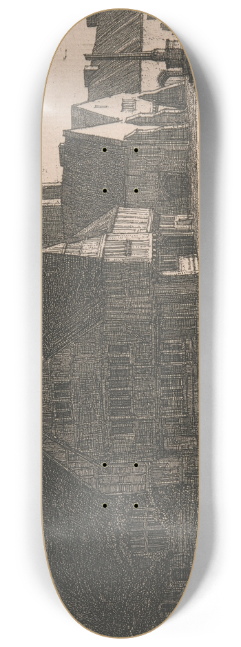 Frederick Landseer Maur Griggs - Totterne Inn 8.25 inch art skate deck