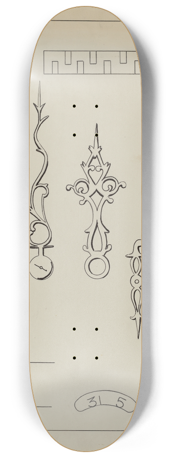 Ernest A. Towers, Jr. - Grandfathers Clock 8.25 inch art skate deck