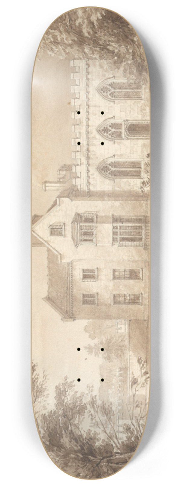 Frederick Mackenzie - Charts Edge, Kent 8.25 inch art skate deck