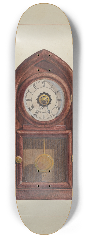 Ernest A. Towers, Jr. - Mantel Clock 8.25 inch art skate deck