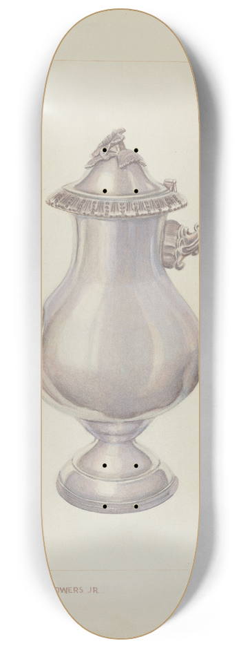 Ernest A. Towers, Jr. - Silver Coffee Pot 8.25 inch art skate deck