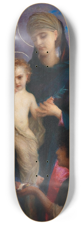 Ernest Hbert - Madonna With Christ Child And A Boy 8.25 inch art skate deck