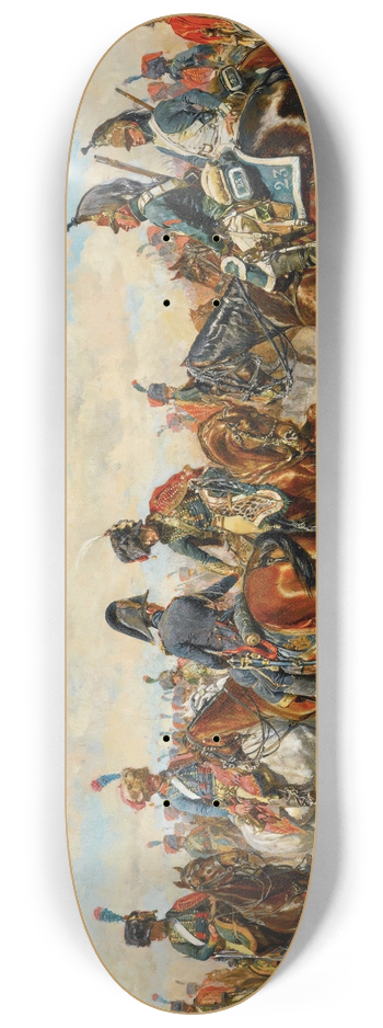 Ernest Meissonier - Les deux amis 8.25 inch art skate deck