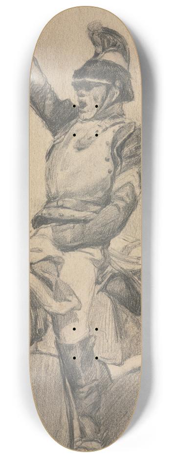 Ernest Meissonier - Soldier with Upraised Arm 8.25 inch art skate deck